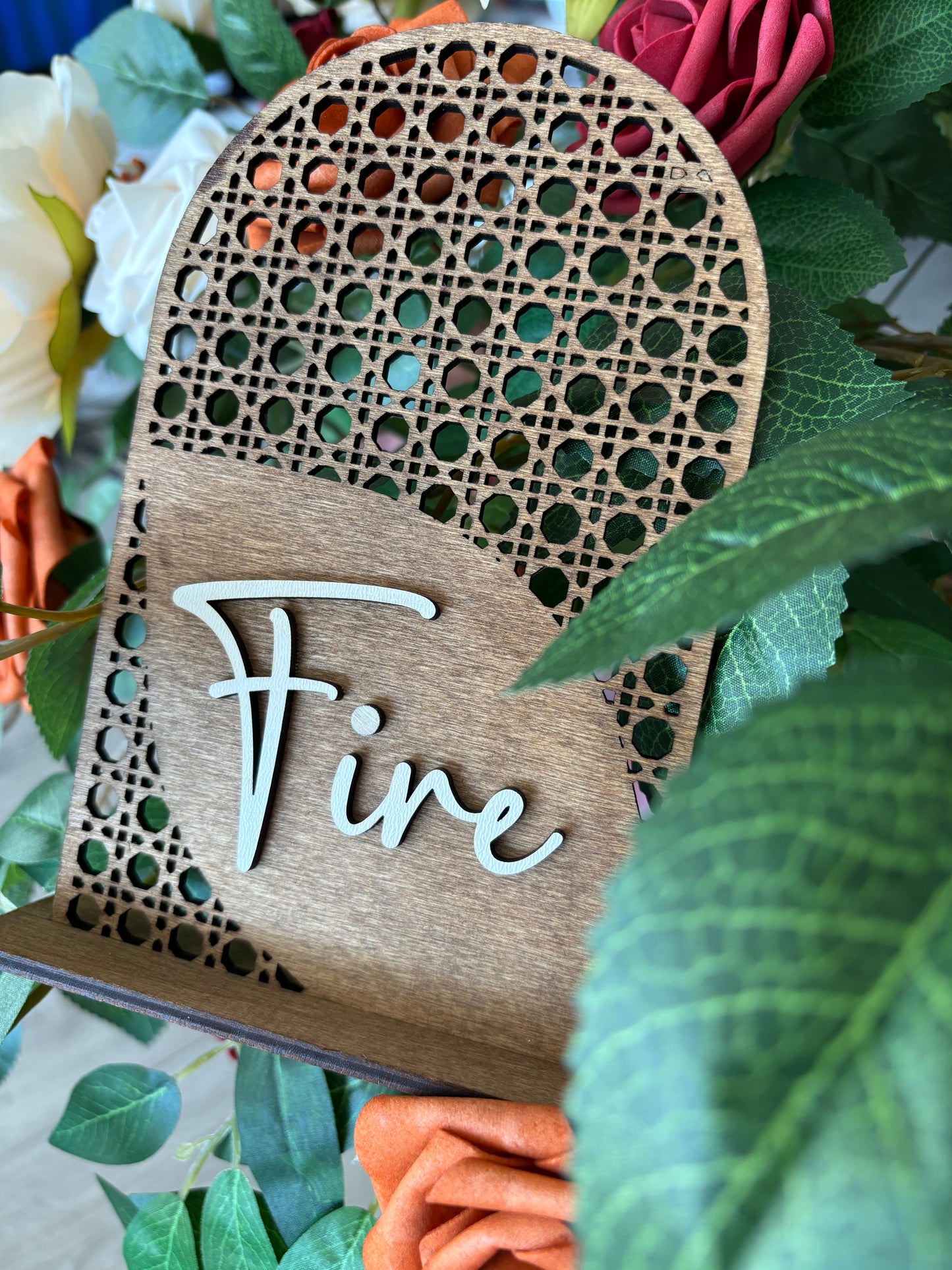 Bordnummer - Boho / Rattan