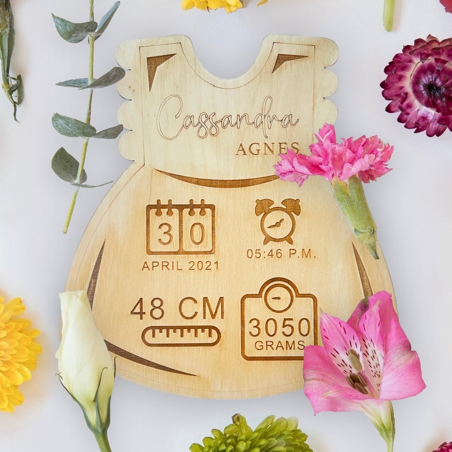 Baby Announcement- KJOLE - Fødsel detaljer